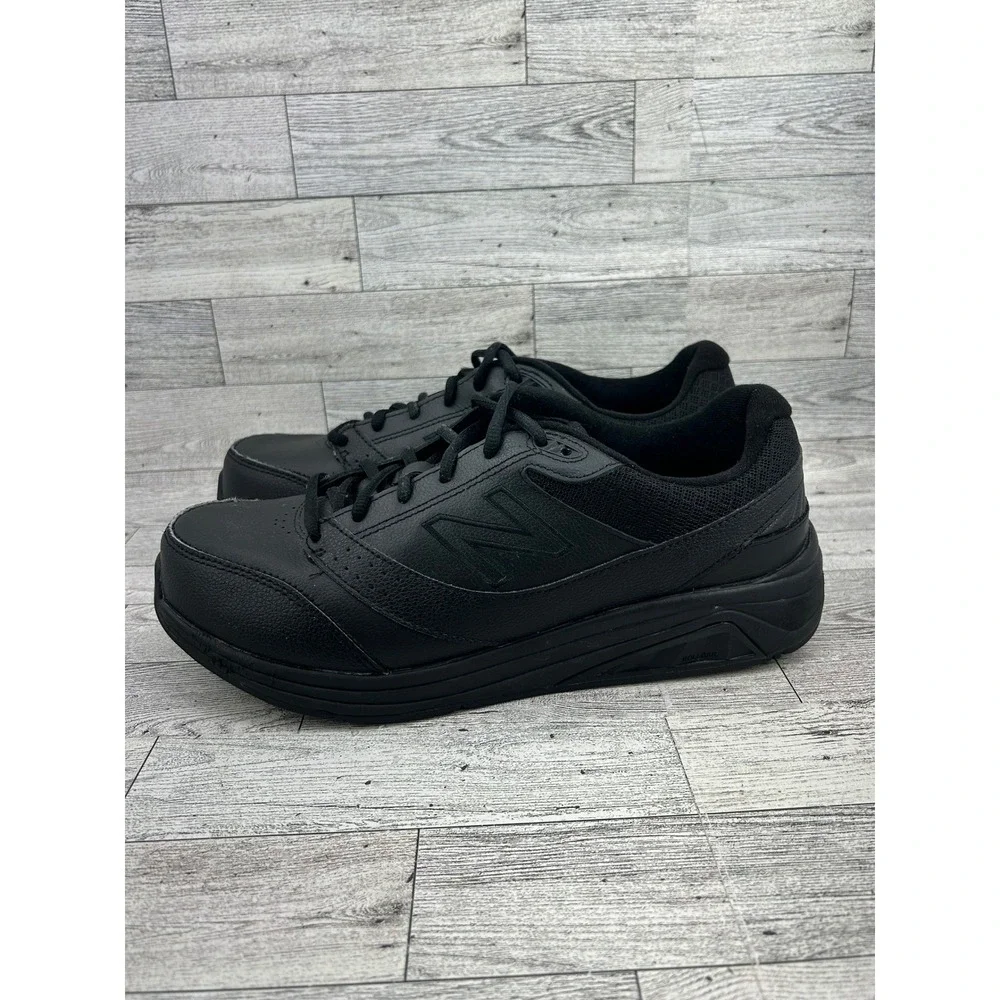 New Balance 928v3 Women 10.5D Men 9D Black Leather Walking Shoes‎ WW928BK3